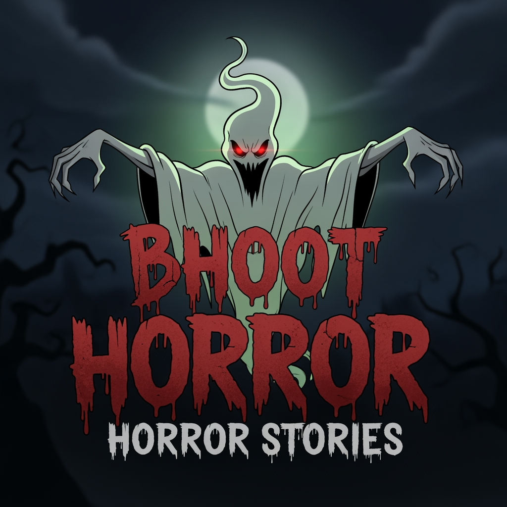 AI Design for make a 2d aamination with a  bhoot  horror story logo for youtube