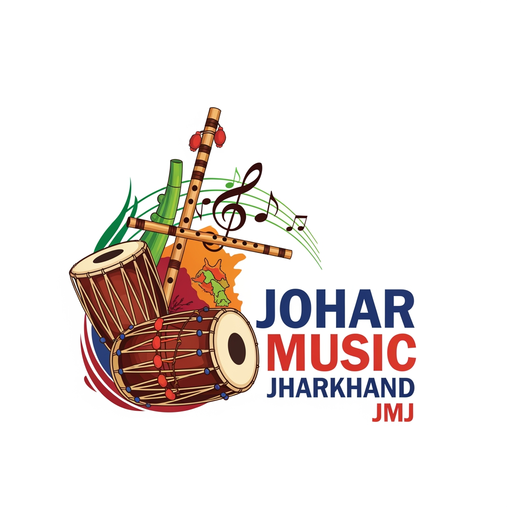 AI Design for JOHAR MUSIC JHARKHAND JMJ KA LOGO