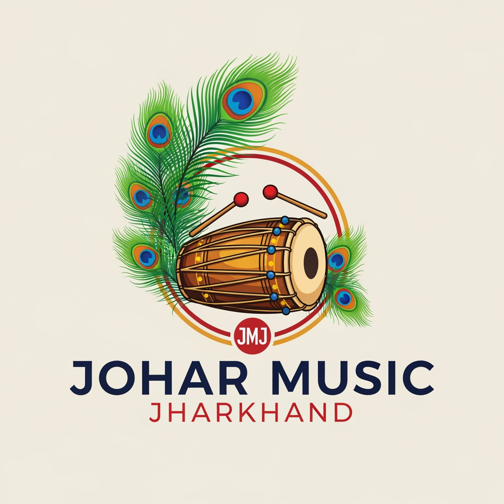 AI Design for JOHAR MUSIC JHARKHAND JMJ KA LOGO