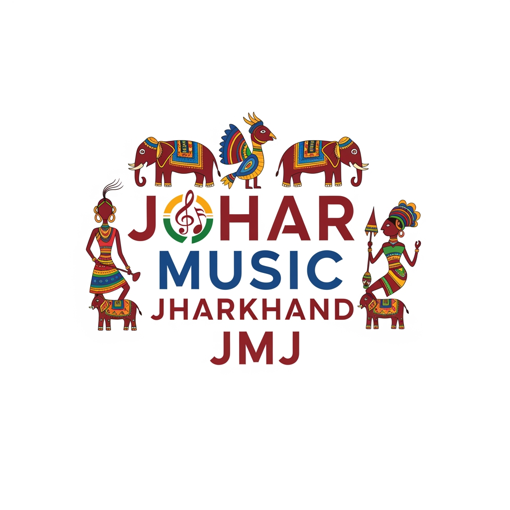 AI Design for JOHAR MUSIC JHARKHAND JMJ KA LOGO