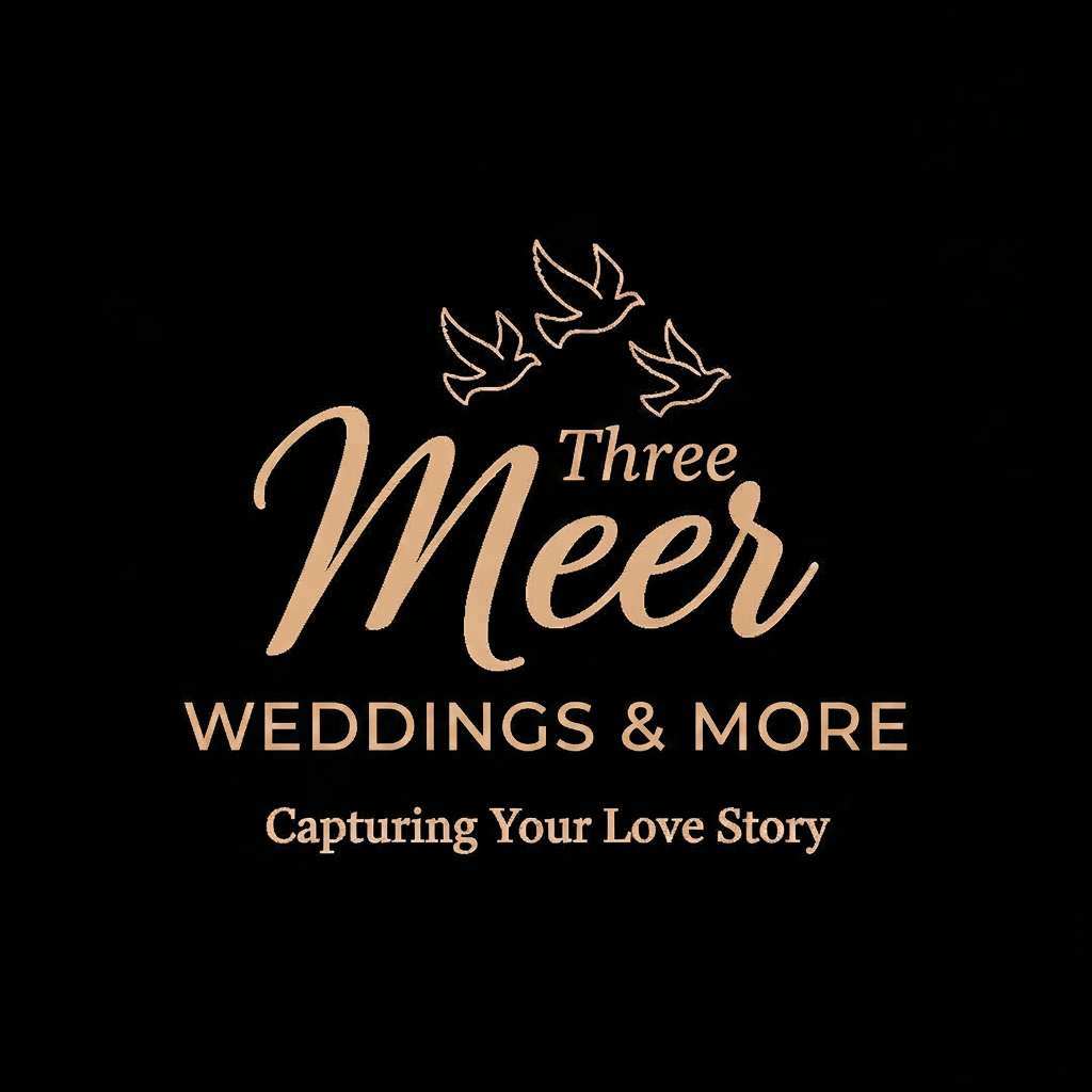 AI Design for i have wedding photography buisness my brand name was meer weddings more 3 pls