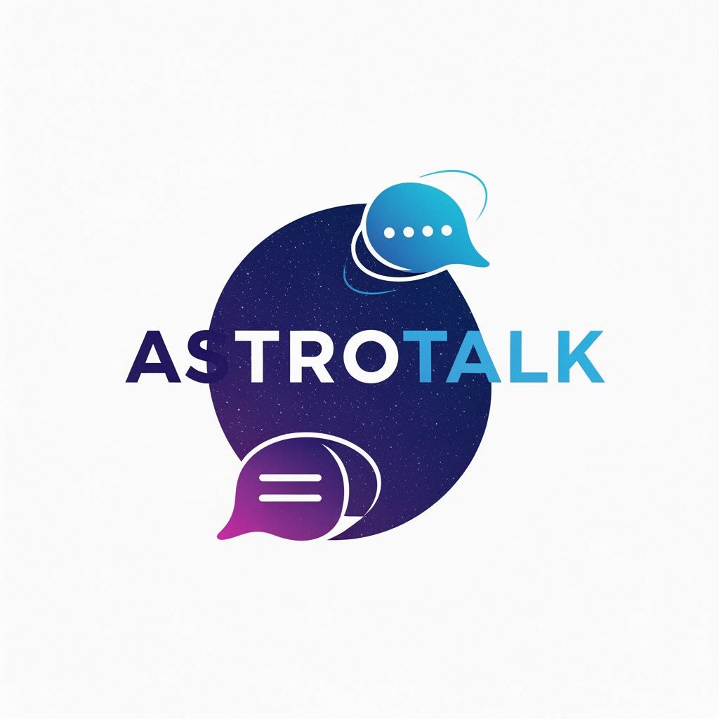 AI Design for create a logo with the name astrotalk