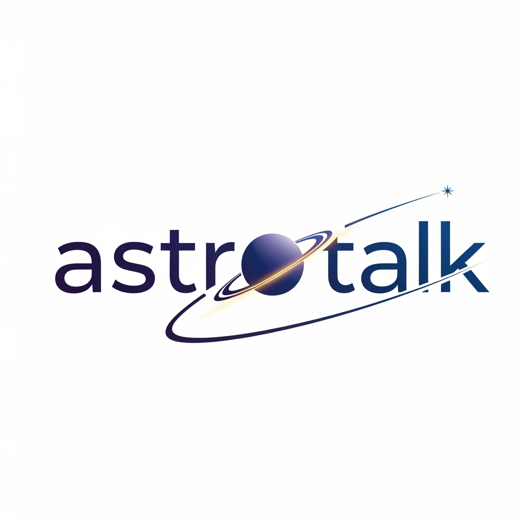 AI Design for create a logo with the name astrotalk