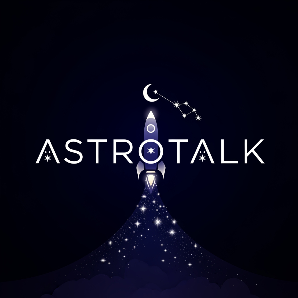 AI Design for create a logo with the name astrotalk