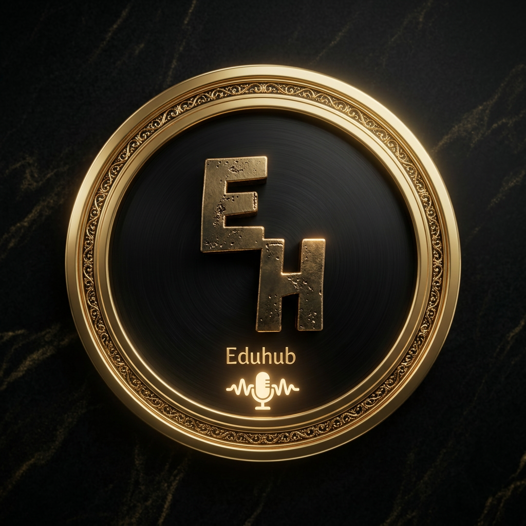 AI Design for create a 3d website entry logo with voice welcome to Educationhub in mp4 format
