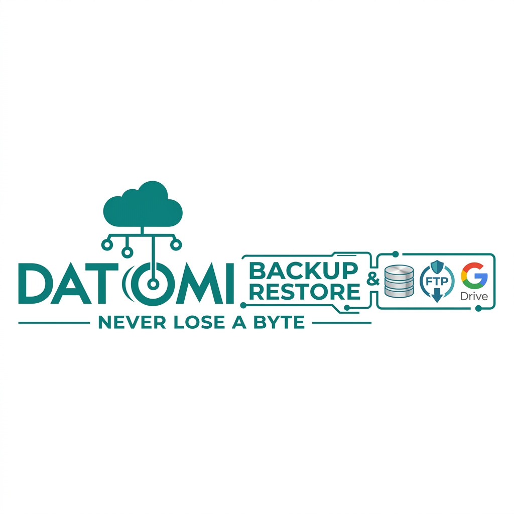 AI Design for mine is a backup and restore tool. name is Datomi. it can take backup to local, ftp and google. i want a goog logo for it. here is a erference logo.
