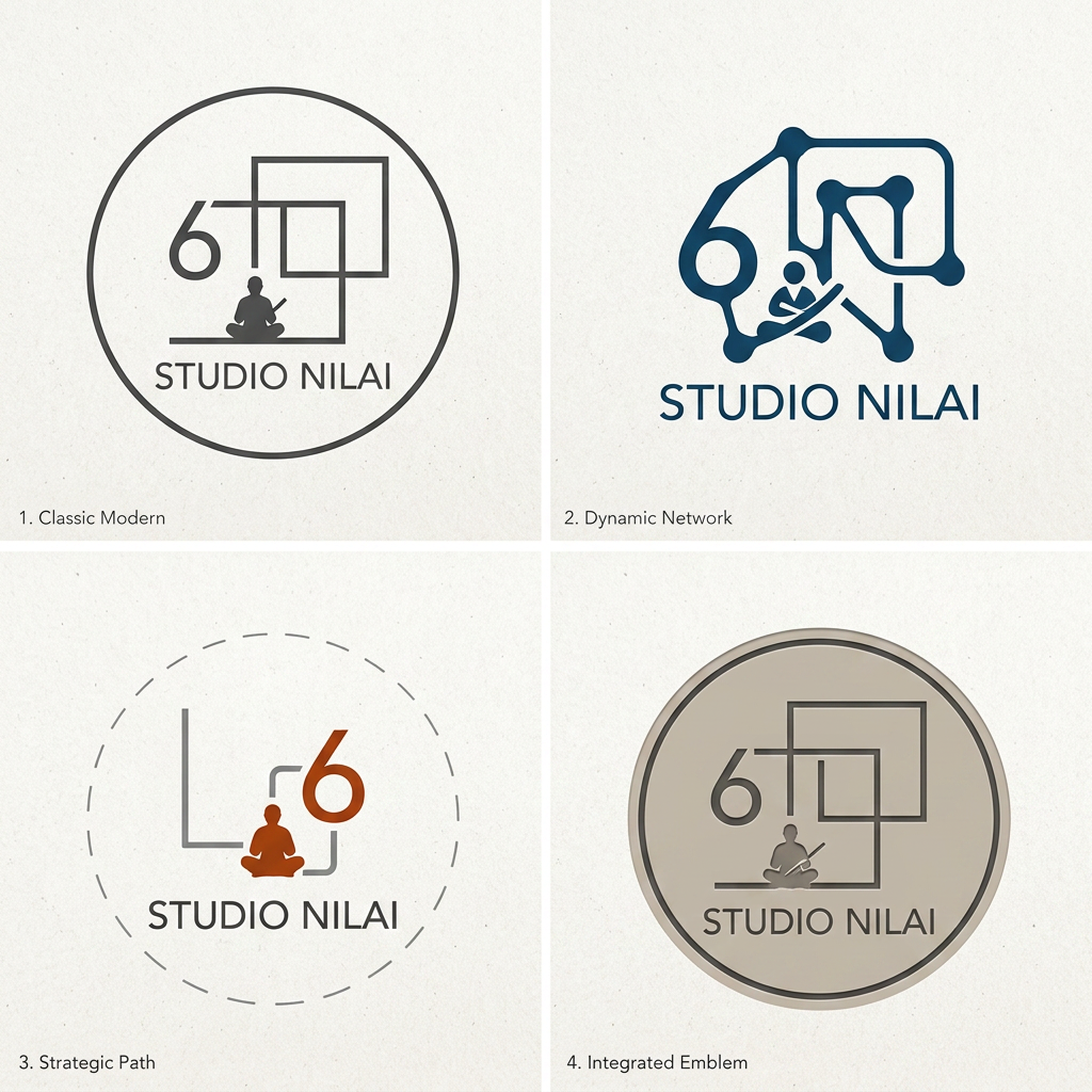 AI Design for I NEED LOGO ITERATIONS FOR STUDIO NILAI A MARKETING AGENCY WHICH AIMS TO SOLVE BRANDING ISSUES AND PROVIDE SOCIAL MEDIA AND DESIGN HELP TO ALL SORTS OF BRANDS