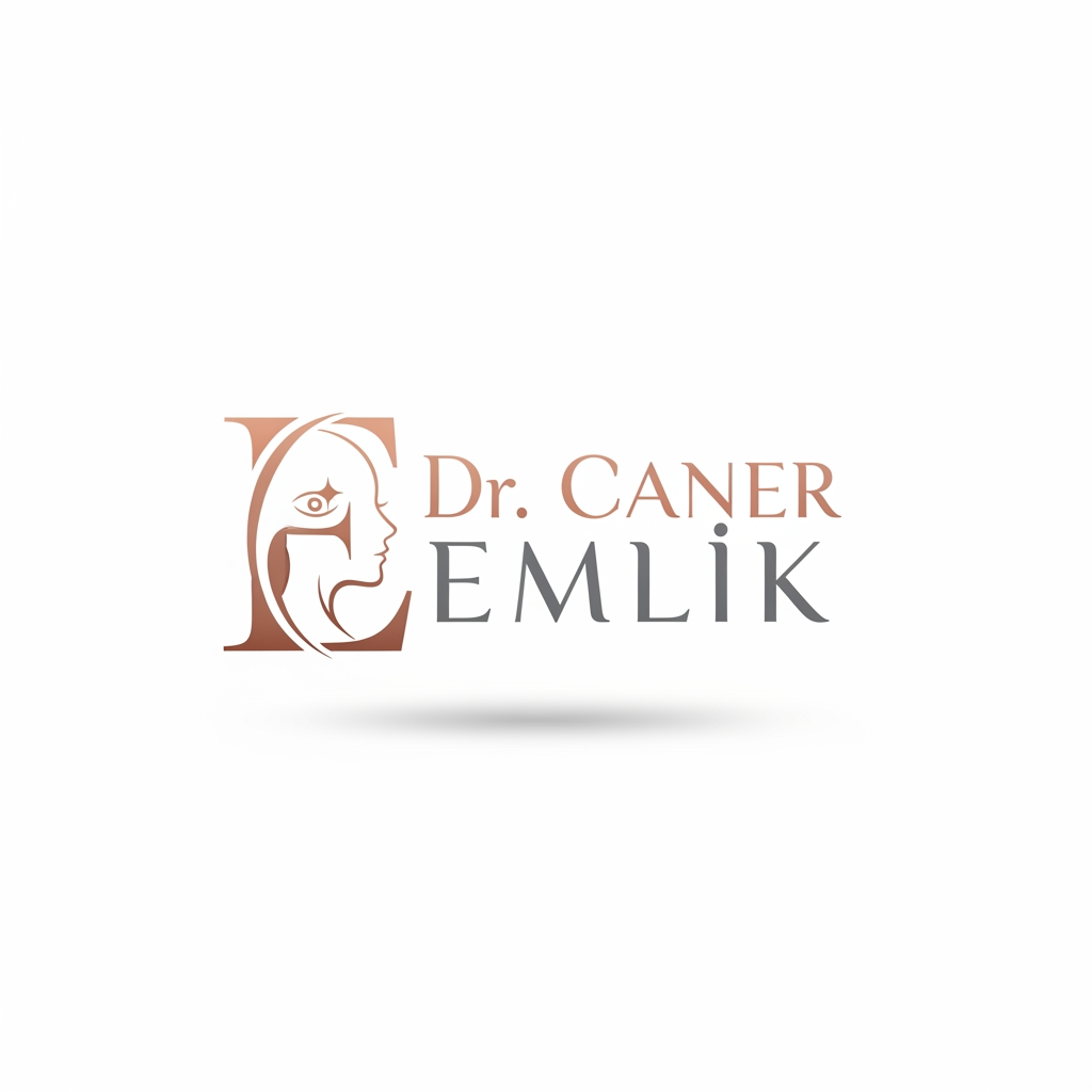 AI Design for I need a logo designed for a cosmetic and beauty clinic. The clinic's name is Dr. Caner Emlik, so I want a logo that includes his name, and perhaps even the doctor's name as well.