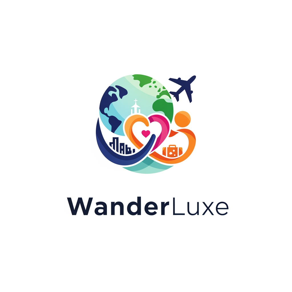 AI Design for un logo pour mon application de rencontres ayant pour but de soirée promenades voyages et evenemments, mon app collabore avec les hotels, les agences de voyage et les agences immobiliers