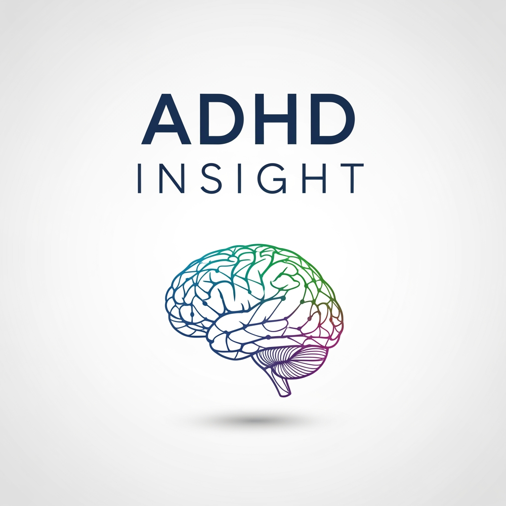 AI Design for ADHD Insight title &
with brain logo