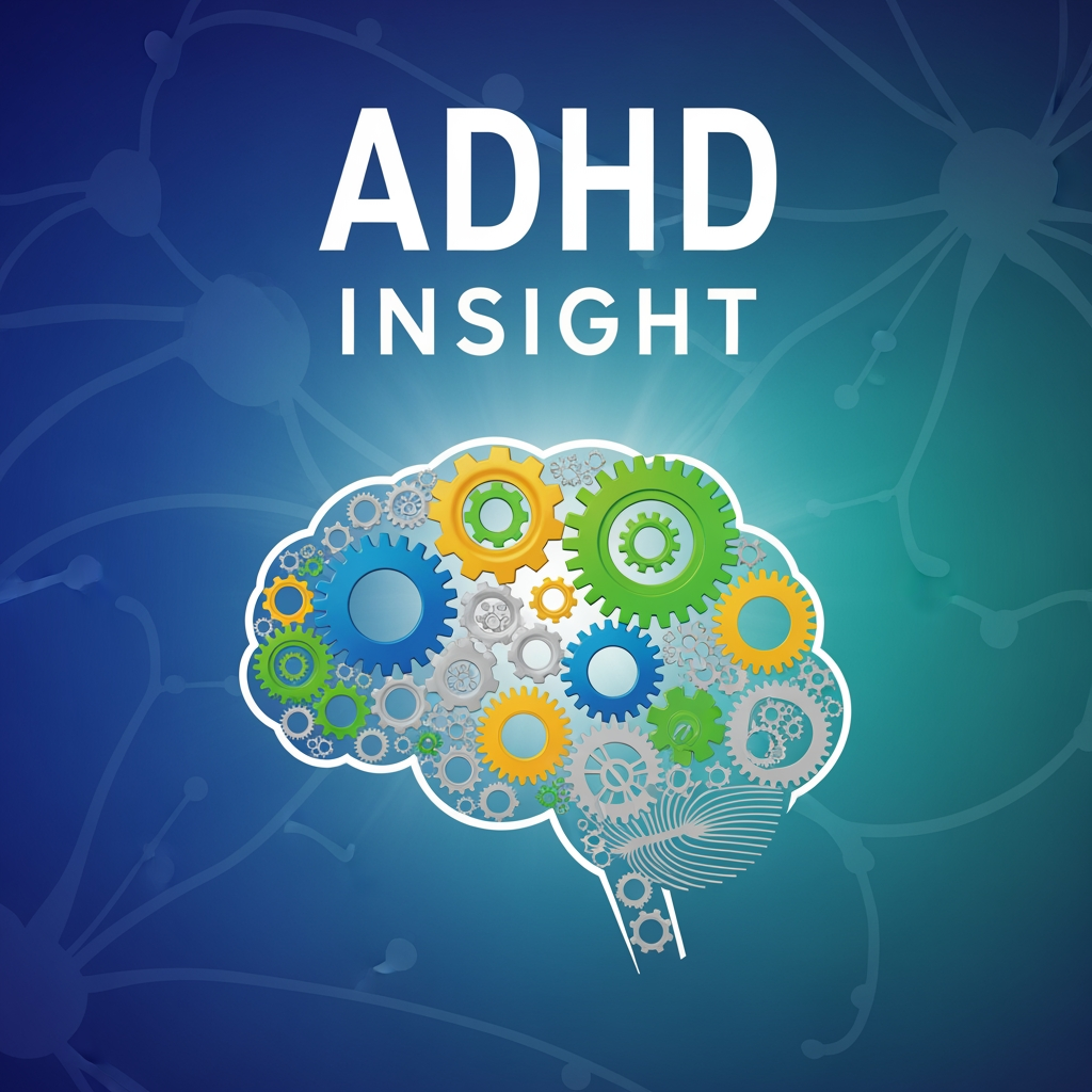 AI Design for ADHD Insight title &
with brain logo