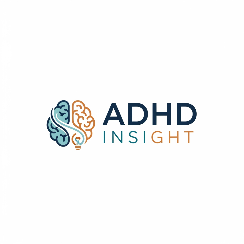 AI Design for ADHD Insight title &
with brain logo