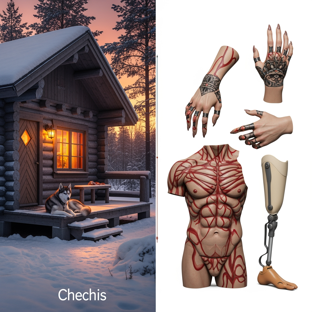 AI Design for the cabin and chechis in one part and  body different part  do it from my image