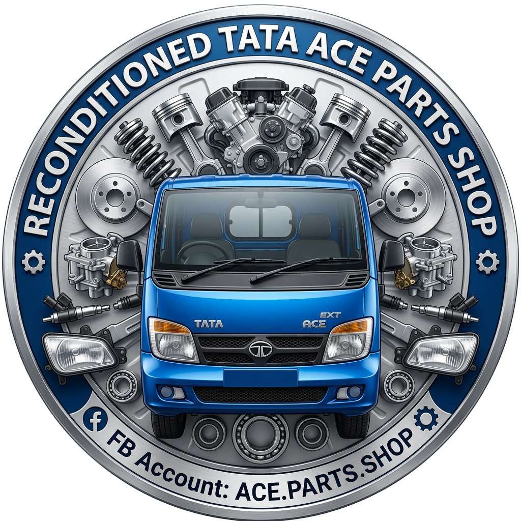 AI Design for first i have to make a logo for my facebook account . it's a parts shop here we sell recondition tata ace spear parts . the logo will start with a tata ace pickup and some of components or spears I add that item