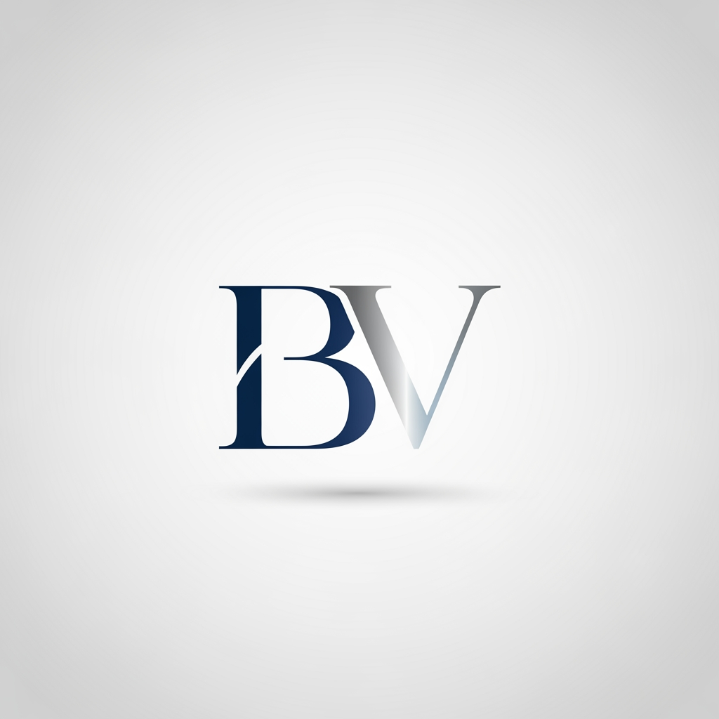AI Design for in need BV letter using Logo