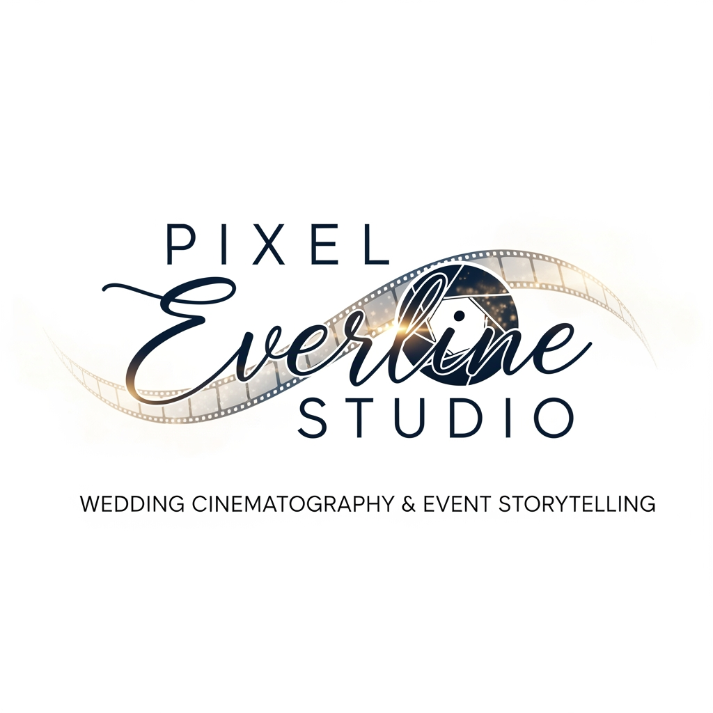 AI Design for my company name Pixel Everline Studio . i Do wedding cinematography , all types os events shoot.