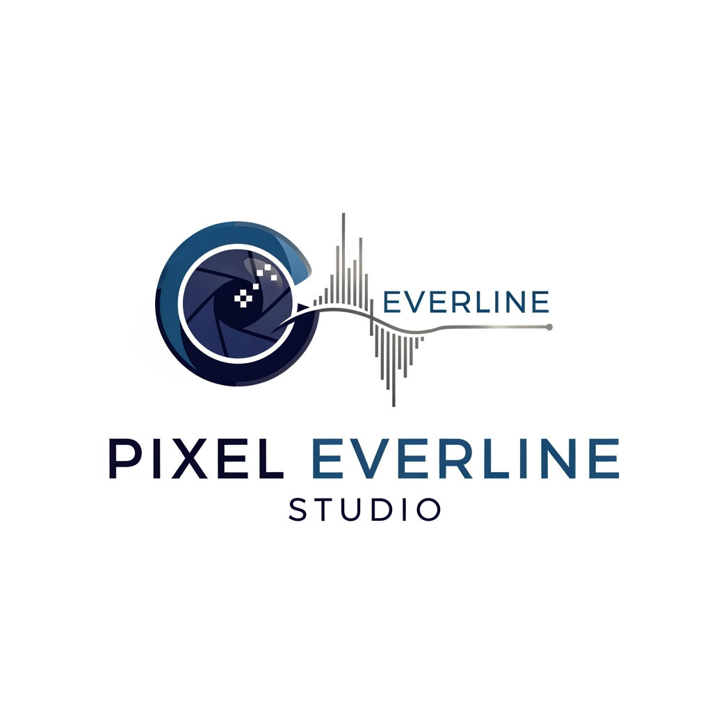 AI Design for my company name Pixel Everline Studio . i Do wedding cinematography , all types os events shoot.