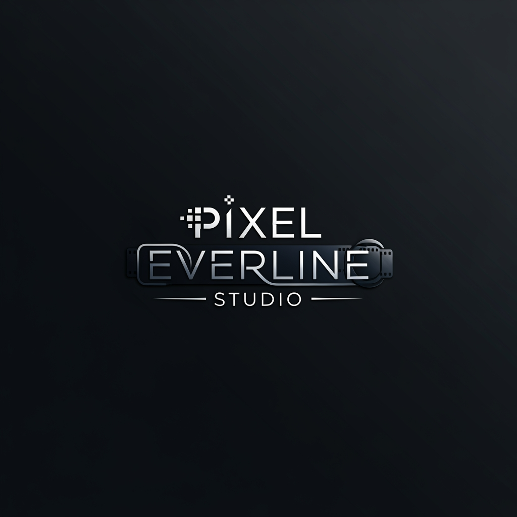 AI Design for my company name Pixel Everline Studio . i Do wedding cinematography , all types os events shoot.