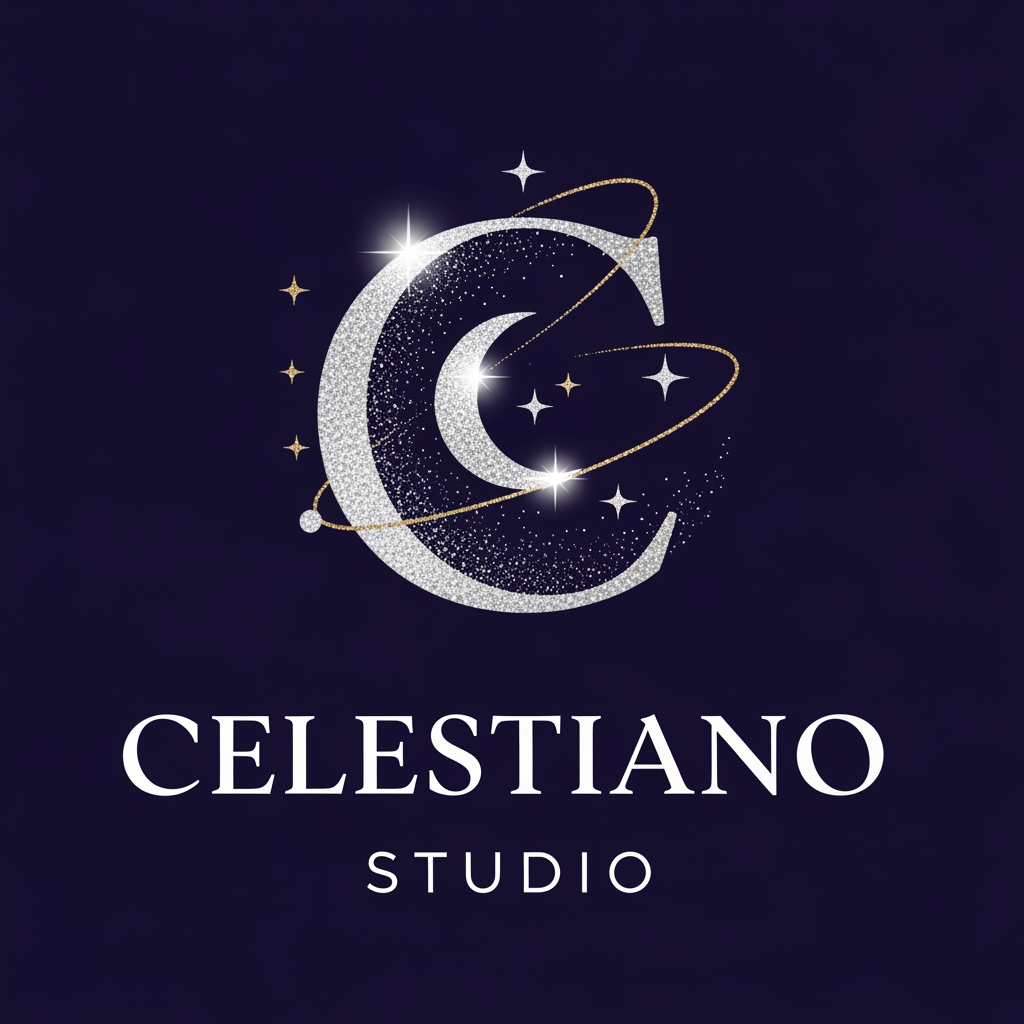 AI Design for i want a logo for my studio called Celestiano no i just need a titlel Studio