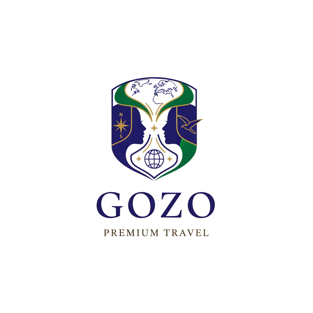 AI Design for need to create a premium logo for GOZO travel agency
which started by two woman based on the travel related
Premium and Elegant Logo
❖ Represents two passionate women entreprenuers
❖ Deliverables in PNG, SVG, AI and PDF
❖ Recommended Colors : Royal Blue, Emerald Green & Gold
see all the other travel agency logo for reference and create a best one for us and chk with the perfect one beacuse this is the 1st request the gave us so we have to give them the best