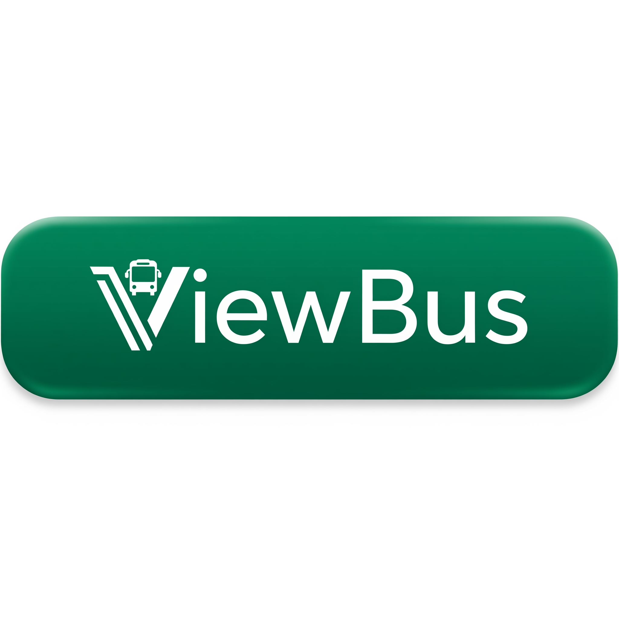 AI Design for ViewBus logo like premium apps in green with white color