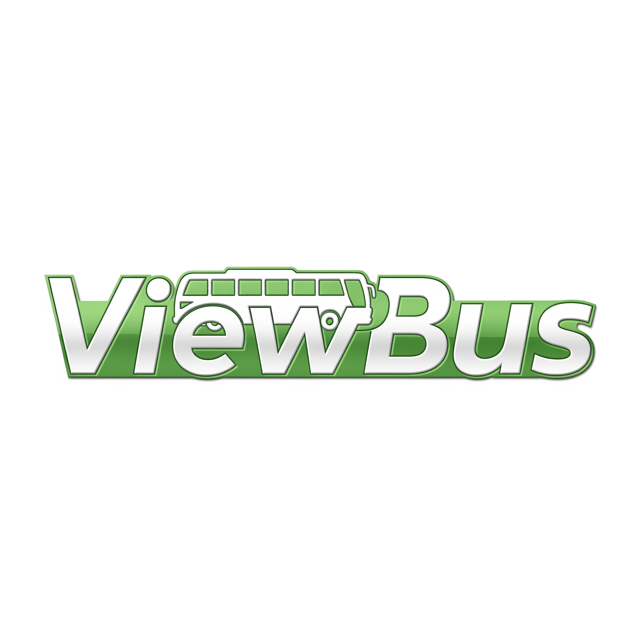 AI Design for ViewBus logo like premium litegreen with white color