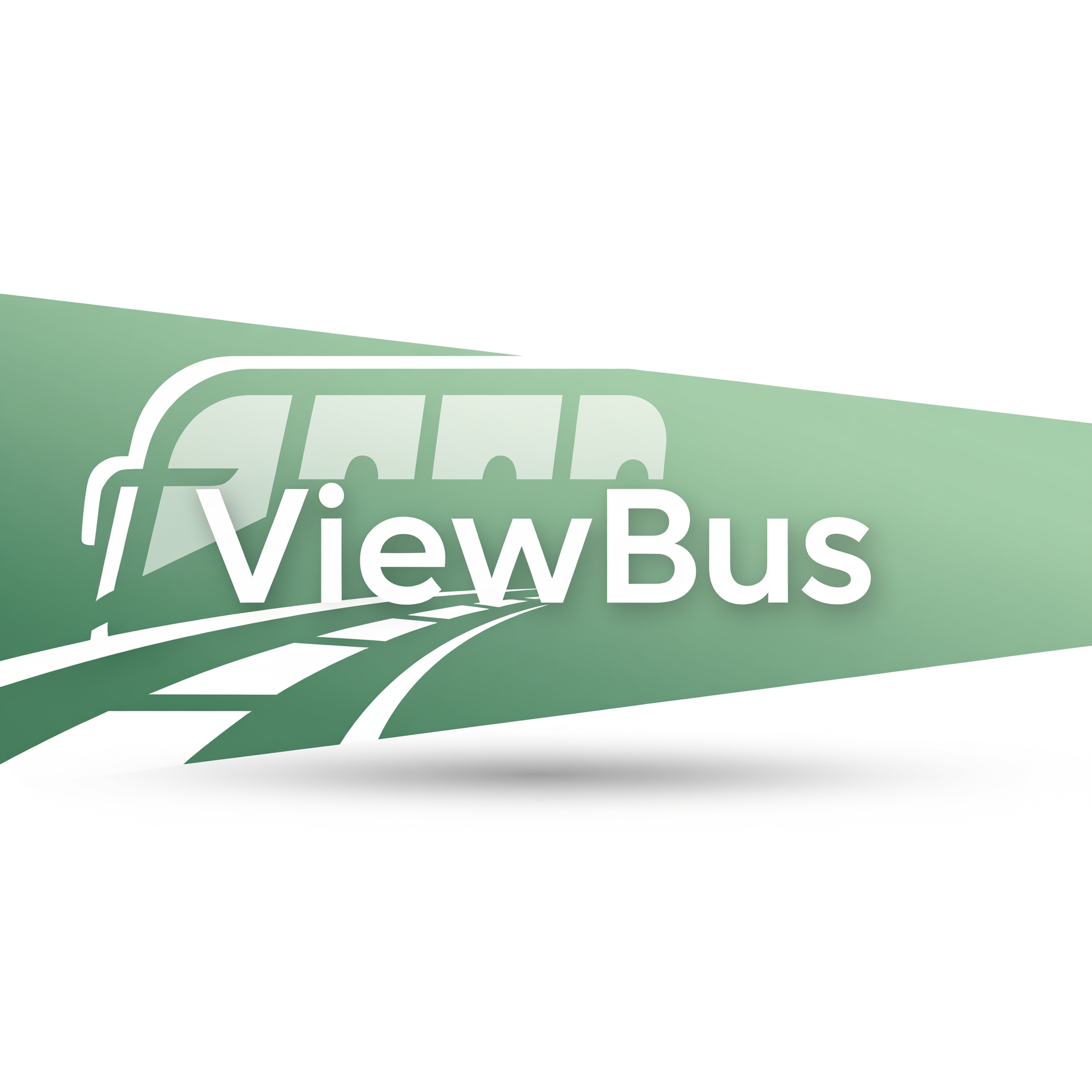 AI Design for ViewBus logo like premium litegreen with white color