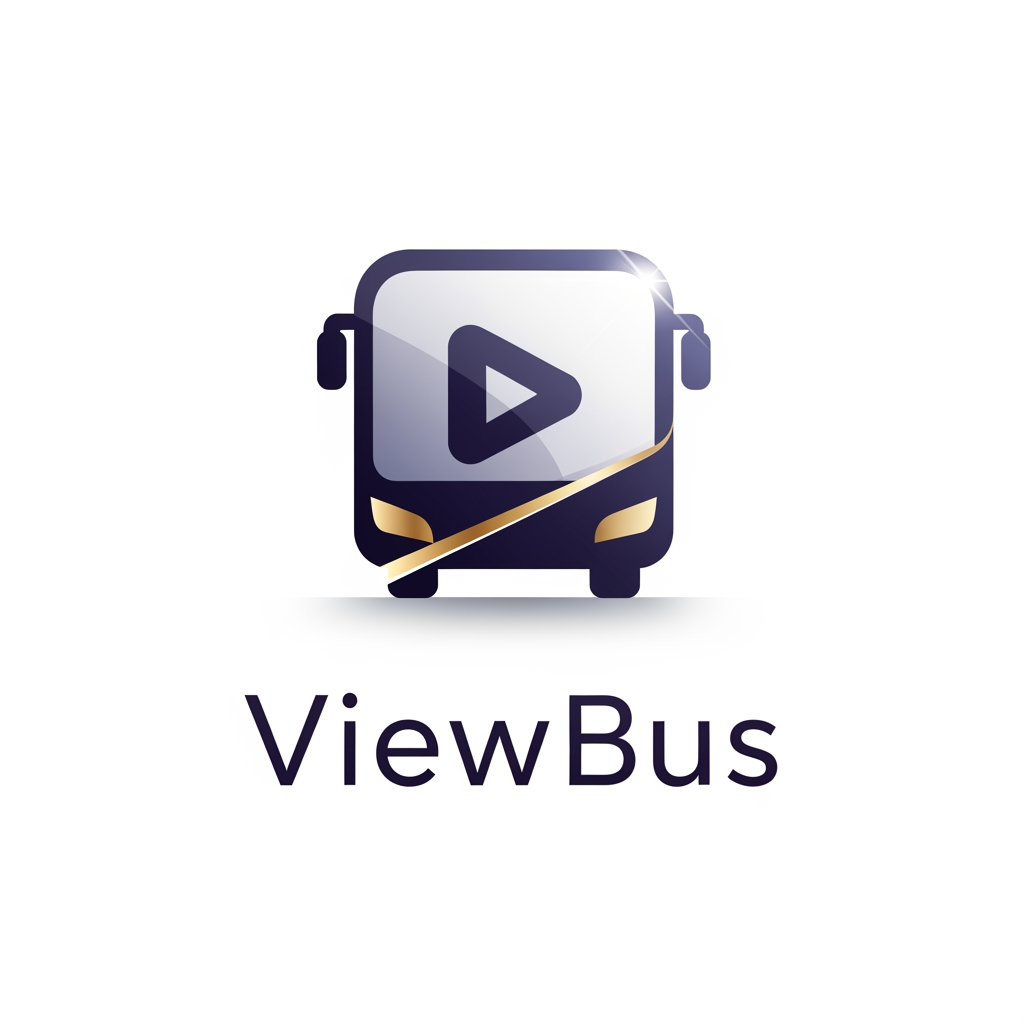 AI Design for ViewBus logo like premium apps amazon,youtube,..etc