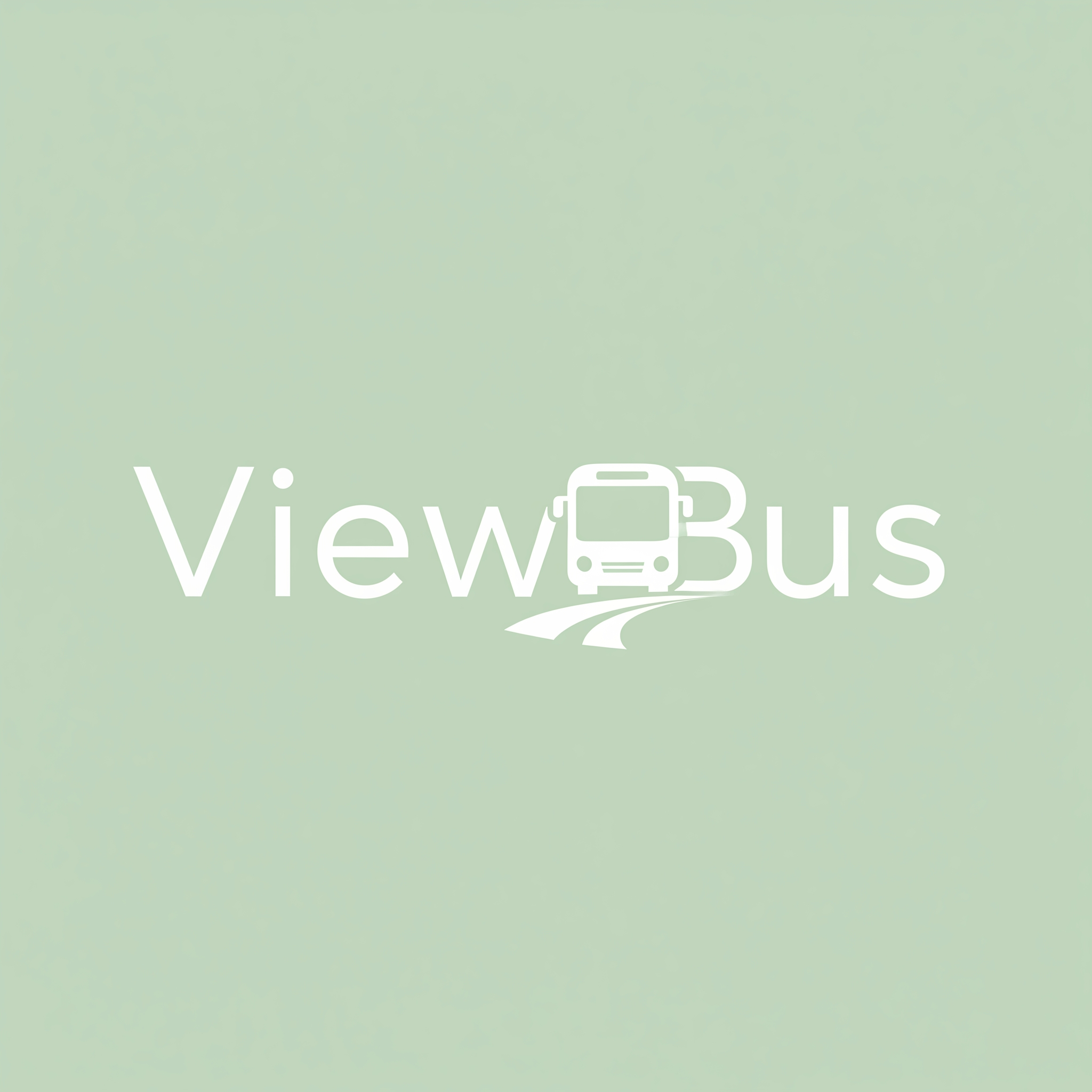 AI Design for ViewBus logo like premium lite green with white color