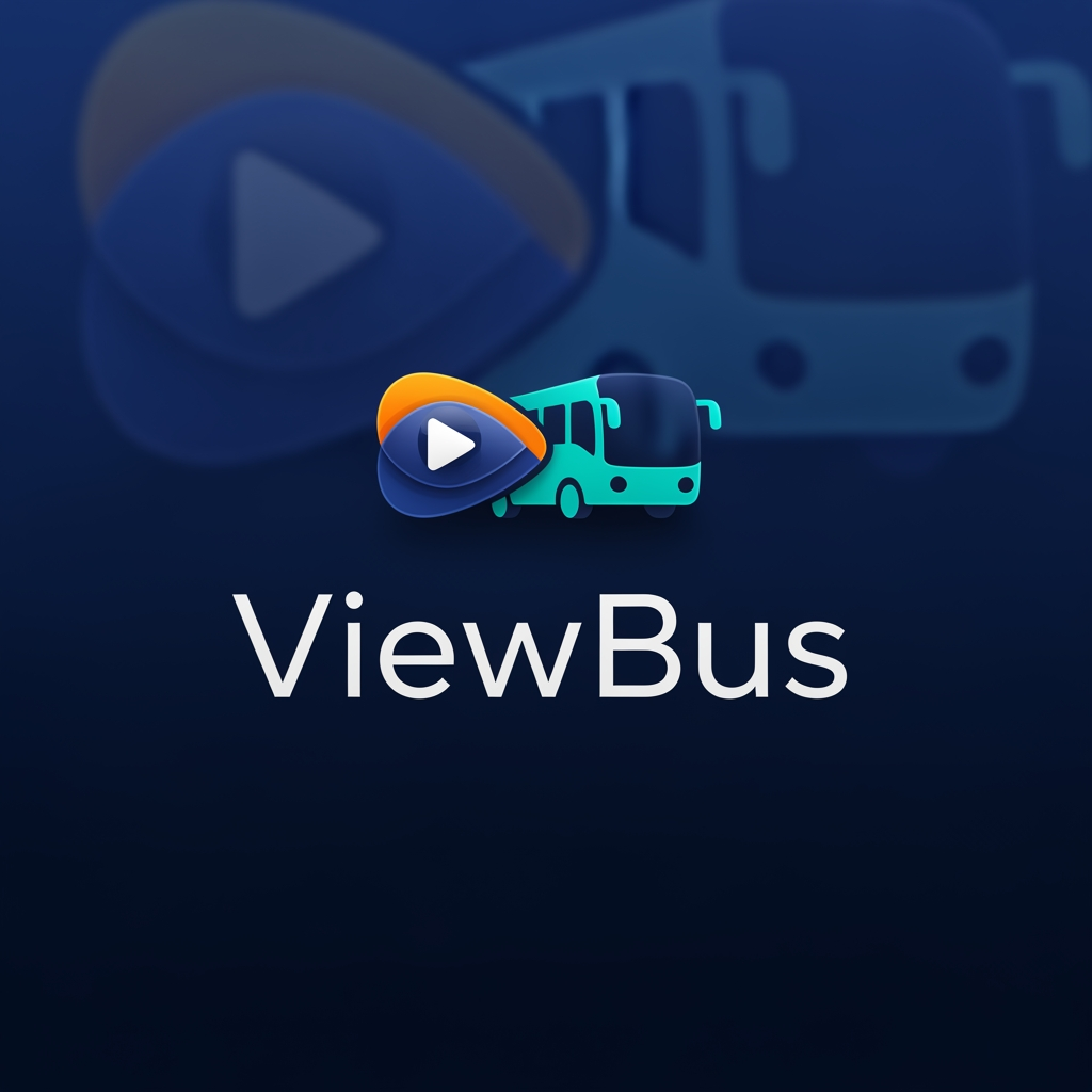 AI Design for ViewBus logo like premium apps amazon,youtube,..etc