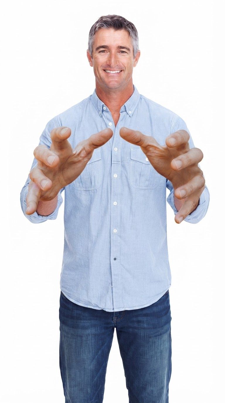 make the 2nd image guy hand pode like 1st image