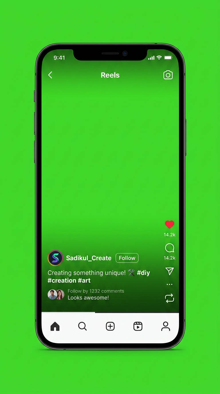AI Design for remove the video and make it green screen