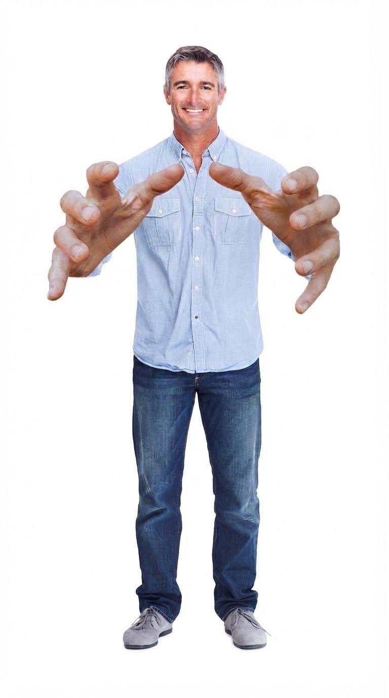 make the hand little bit smaller