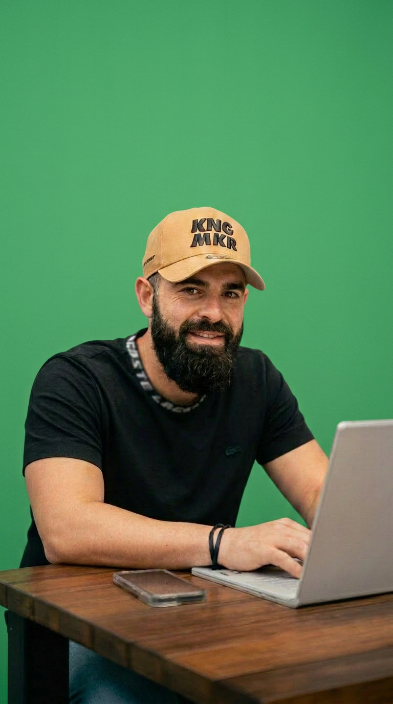 AI Design for make thha bgraund green screen