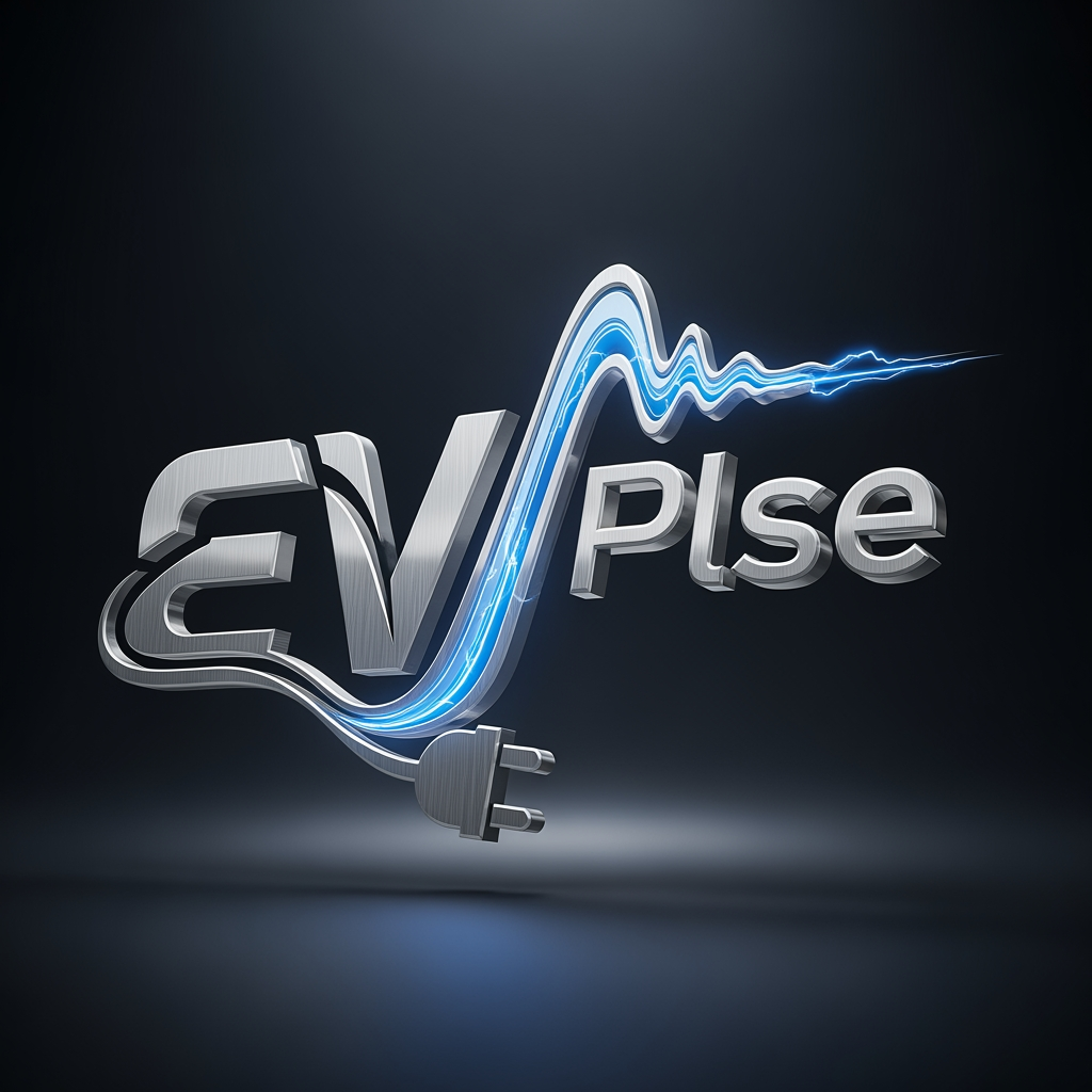 AI Design for I want a unique, professional 3D logo for the 'EVPlse’. Make it modern, sleek and visually striking, suitable for branding.