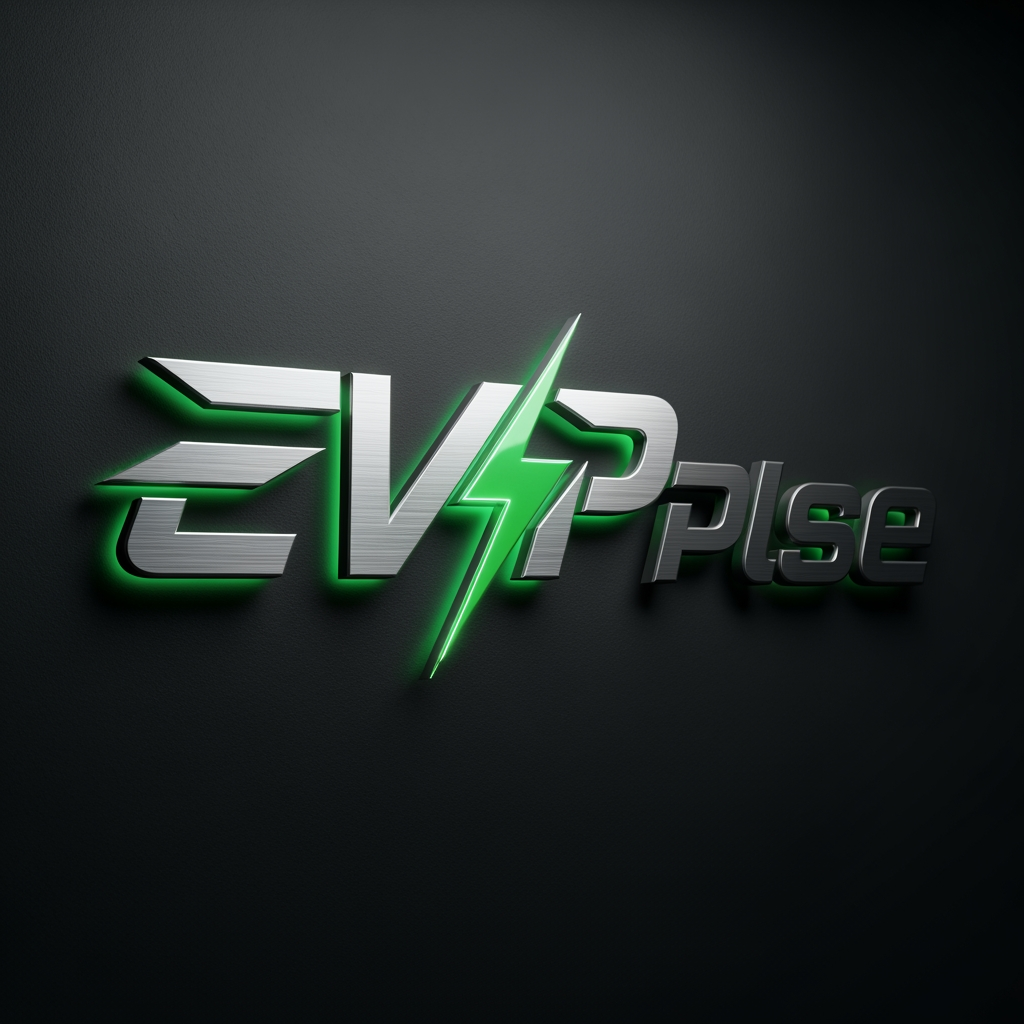 AI Design for Design a world-class, premium 3D logo for the brand name "EVPlse". Create a modern, futuristic, and highly professional identity suitable for an electric vehicle technology platform. The logo should feature sleek geometric typography with a custom-crafted lettermark, integrating subtle EV-inspired elements such as a lightning bolt, energy flow, charging symbol, or dynamic motion lines without looking generic.

Style: Ultra-modern, minimalist luxury, corporate-tech branding.

Material: Brushed metal, polished chrome, and glossy electric-green accents with realistic 3D depth.

Colors: Electric Green (#00E676), Metallic Silver (#C0C0C0), Graphite Black (#1A1A1A).

Lighting: Cinematic studio lighting, soft reflections, realistic shadows, premium product-render quality.

Composition: Centered logo, clean negative space, balanced proportions, strong visual hierarchy, memorable silhouette.

Typography: Custom futuristic sans-serif lettering, sharp edges, aerodynamic curves, luxury-tech aesthetic.

Background: Dark matte textured wall or premium black gradient backdrop.

Effects: Subtle neon glow, metallic reflections, high-end 3D extrusion, depth, and realism.

Brand Personality: Innovative, trustworthy, intelligent, sustainable, cutting-edge EV ecosystem.

Deliver a Fortune 500-quality logo, suitable for website headers, mobile apps, social media, business cards, vehicle branding, and investor presentations.

8K Ultra-HD, photorealistic, award-winning logo design, Behance showcase quality, professional branding agency standard.