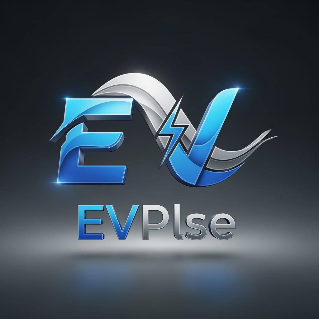 AI Design for I want a unique, professional 3D logo for the 'EVPlse’. Make it modern, sleek and visually striking, suitable for branding.