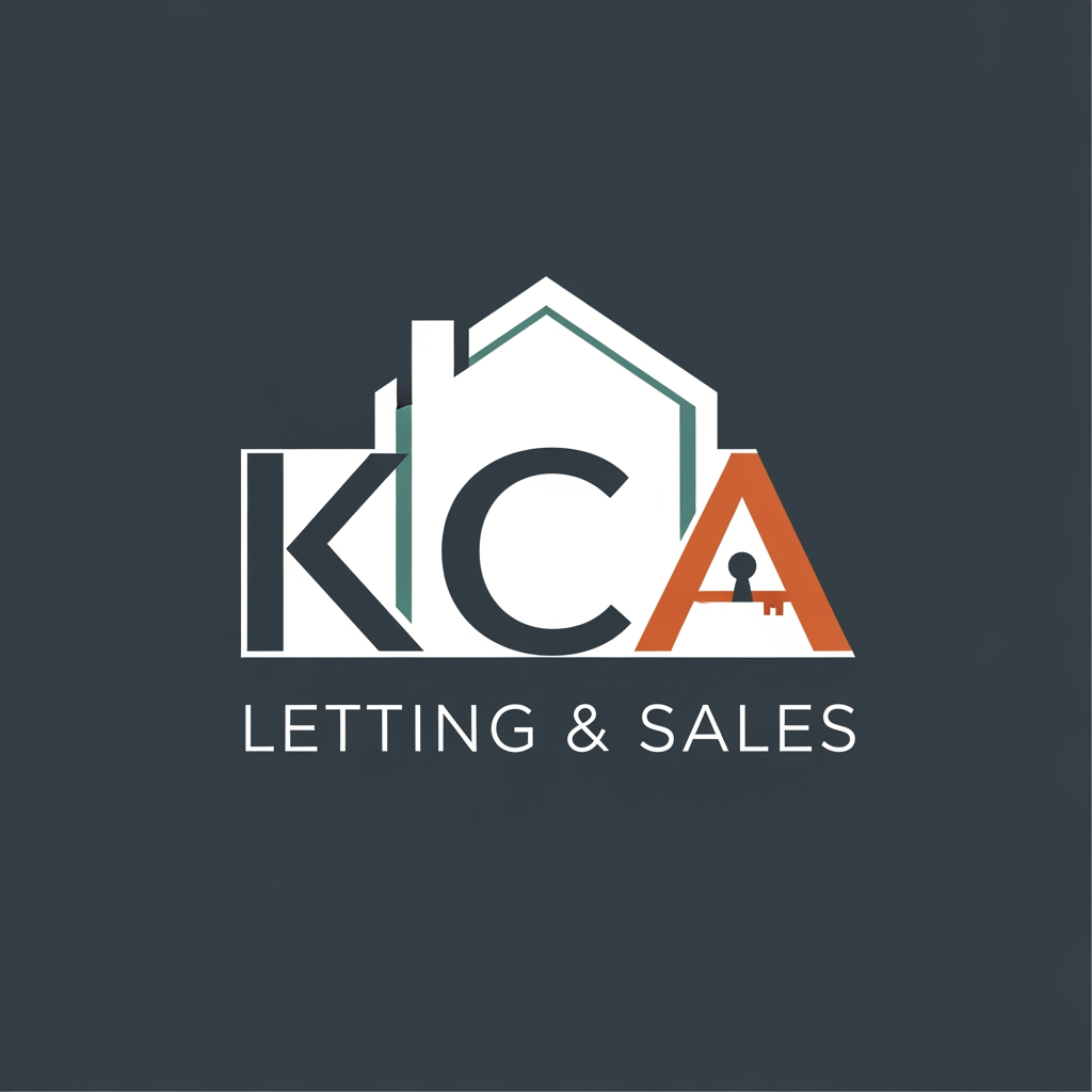 AI Design for i wanna generate a logo. name is KCA LETTING & SALES . this is the brand of real estate. i wanna a unique professional logo. can you make it simple and humble. but eye catchable. another model