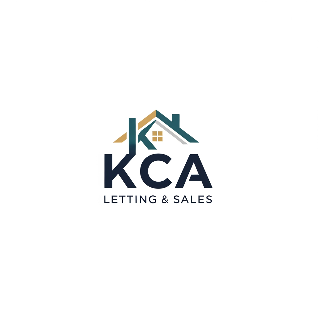 AI Design for i wanna generate a logo. name is KCA LETTING & SALES . this is the brand of real estate. i wanna a unique professional logo. can you make it simple and humble. but eye catchable