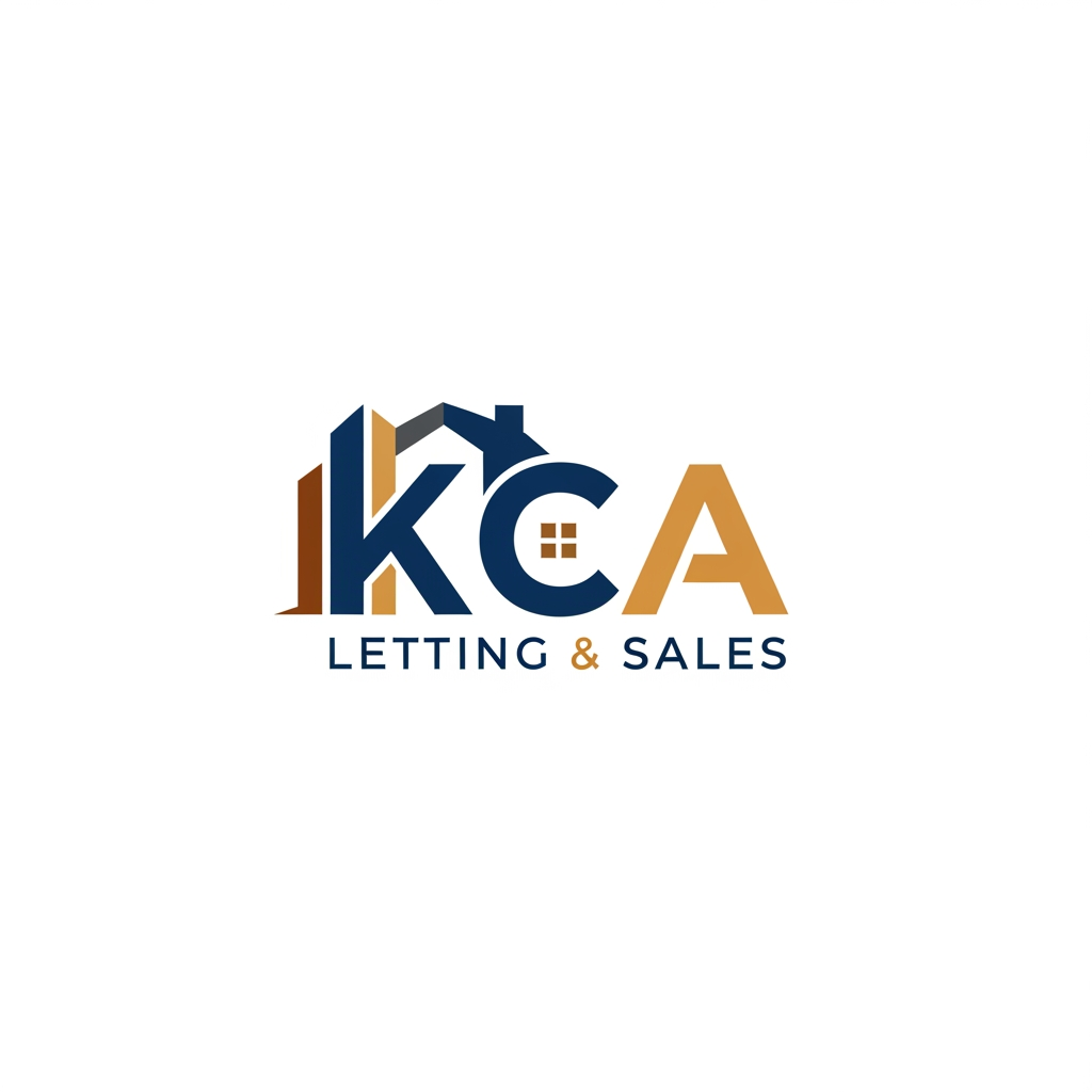 AI Design for i wanna generate a logo. name is KCA LETTING & SALES . this is the brand of real estate. i wanna a unique professional logo. can you make it simple and humble. but eye catchable. another model