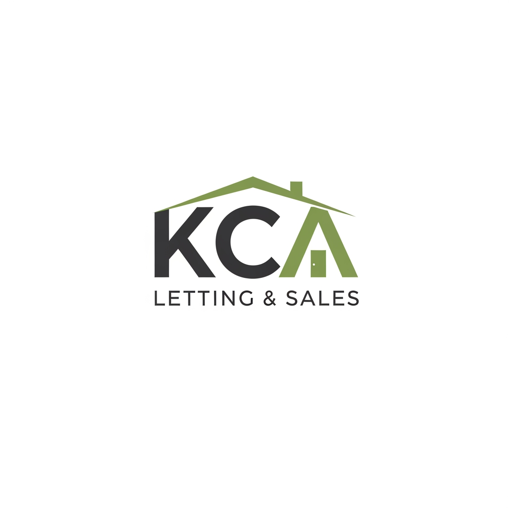 AI Design for i wanna generate a logo. name is KCA LETTING & SALES . this is the brand of real estate. i wanna a unique professional logo. can you make it simple and humble. but eye catchable