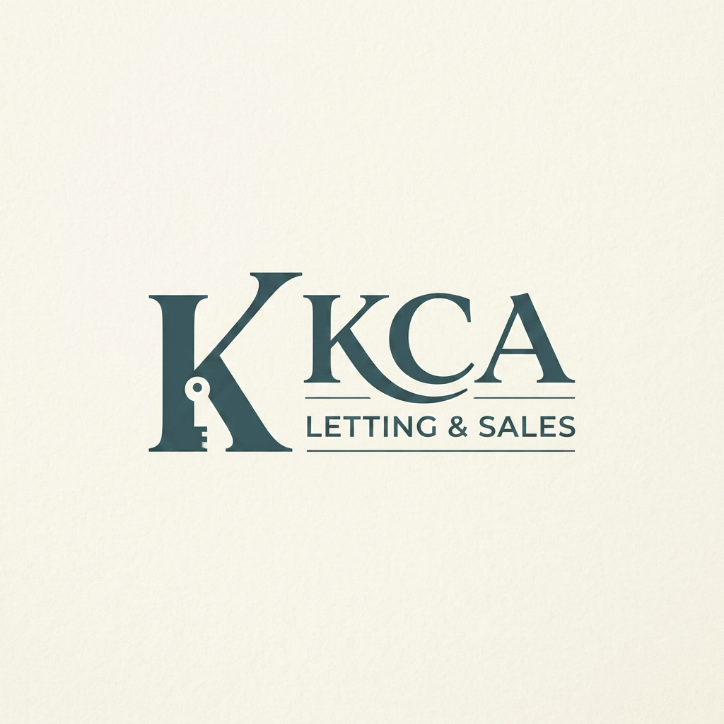 AI Design for i wanna generate a logo. name is KCA LETTING & SALES . this is the brand of real estate. i wanna a unique professional logo. can you make it simple and humble. but eye catchable. another model . another style. not home. unique and brilliant. another style. custom typograpgy