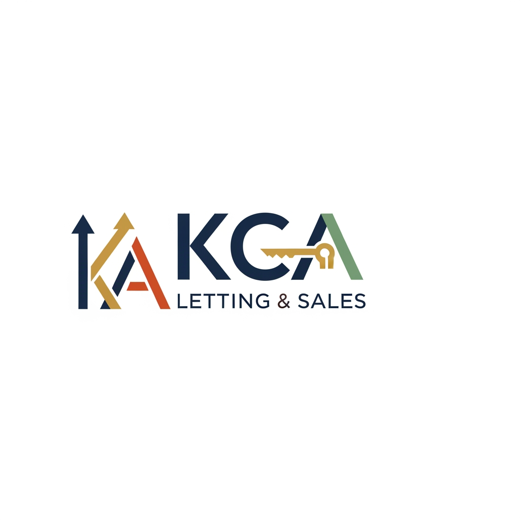 AI Design for i wanna generate a logo. name is KCA LETTING & SALES . this is the brand of real estate. i wanna a unique professional logo. can you make it simple and humble. but eye catchable. another model . another style. not home. unique and brilliant.