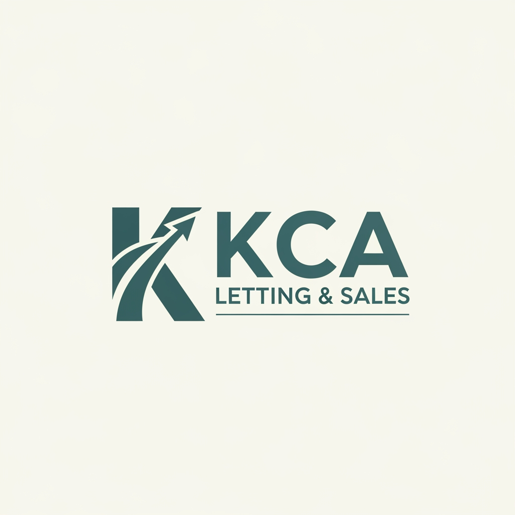 AI Design for i wanna generate a logo. name is KCA LETTING & SALES . this is the brand of real estate. i wanna a unique professional logo. can you make it simple and humble. but eye catchable. another model . another style. not home. unique and brilliant. another style. custom typograpgy