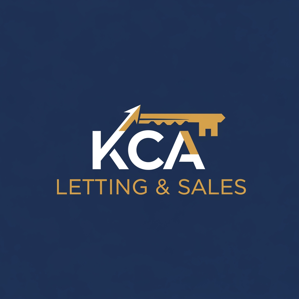 AI Design for i wanna generate a logo. name is KCA LETTING & SALES . this is the brand of real estate. i wanna a unique professional logo. can you make it simple and humble. but eye catchable. another model . another style. not home. unique and brilliant.