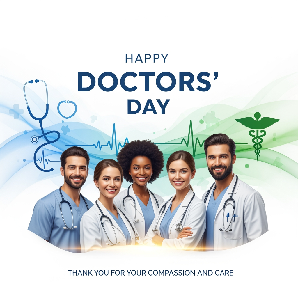 AI Design for DOCTORS DAY CRATIVE POST