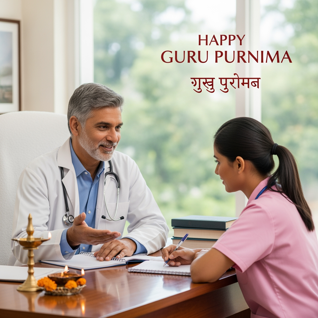 AI Design for DOCTOR GURU AND NURSE SHISHYA DOCTOR APLYA SHISHYANA GOSHTI SHIKVTANA SAMJVTANA ASA DENA GURU PORNIMECHA