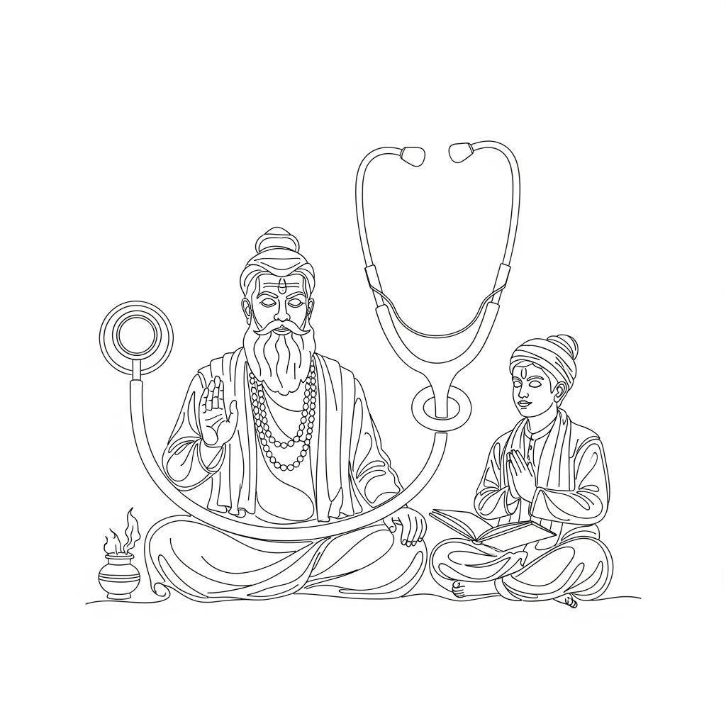 AI Design for GURU ANI SHISHYA YANCHA LINE WORK SETHSTSCOPE NE BANVUN DENA SESTHSCOPE NE CRATE KARUN DE