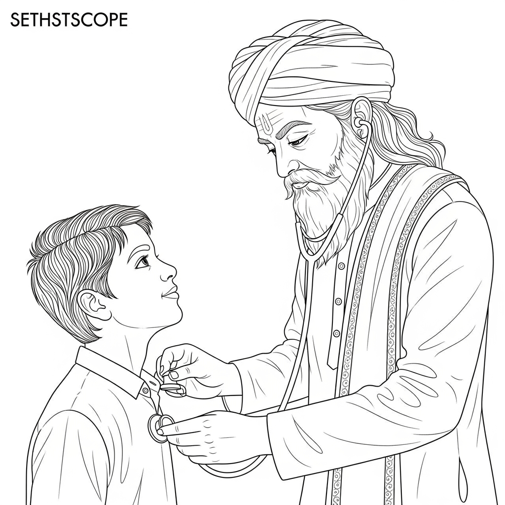 AI Design for GURU ANI SHISHYA YANCHA LINE WORK SETHSTSCOPE NE BANVUN DENA