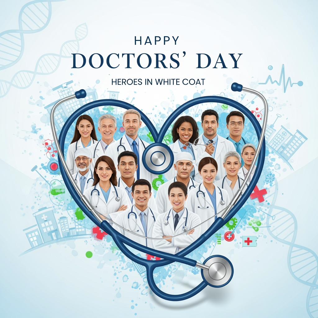 AI Design for DOCTORS DAY CRATIVE POST